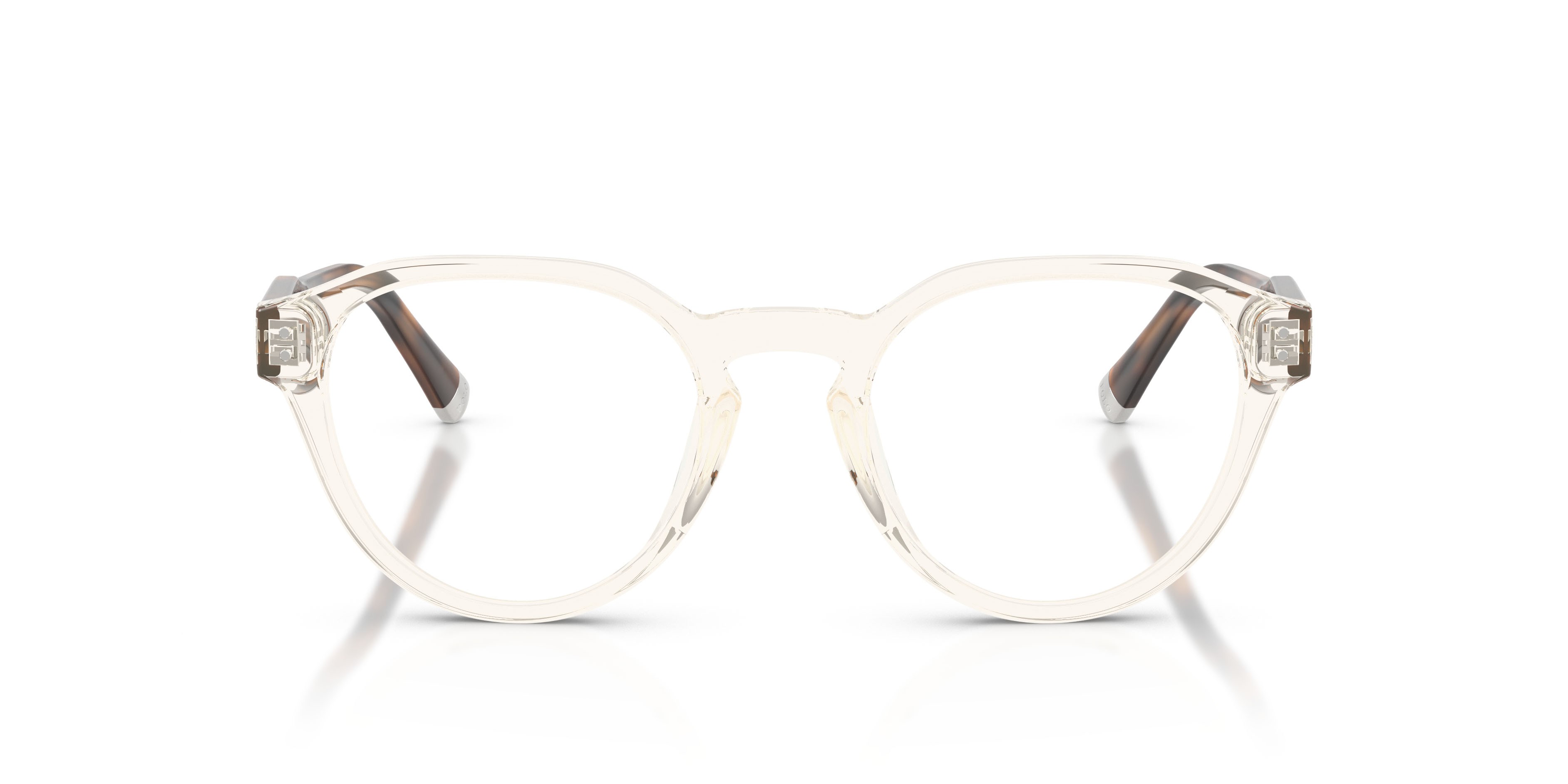 Eyeglasses Polo PH 2304U (6357) color trasparente giallo lucido shape pantos lenses lente demo