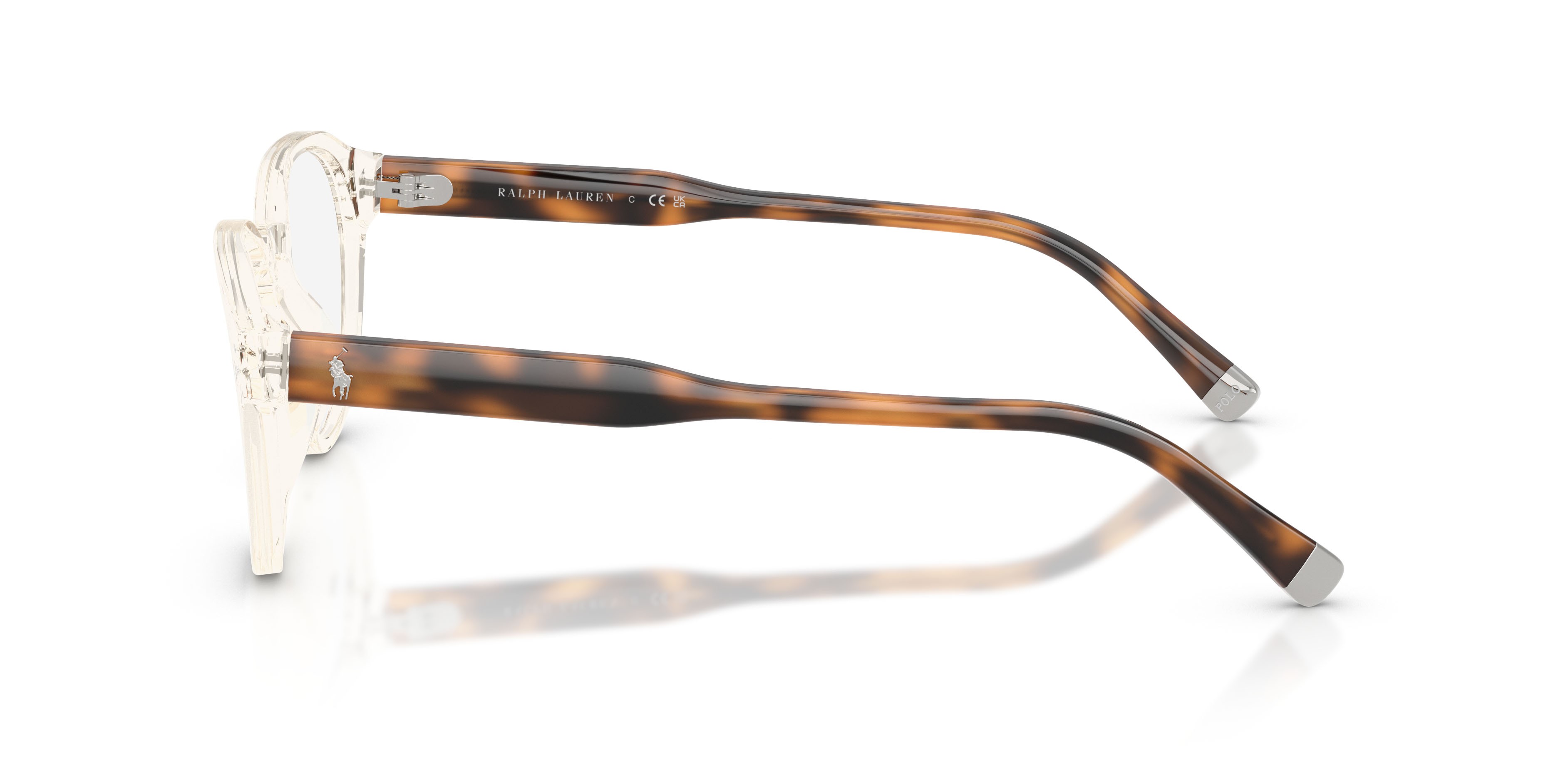 Eyeglasses Polo PH 2304U (6357) color trasparente giallo lucido shape pantos lenses lente demo