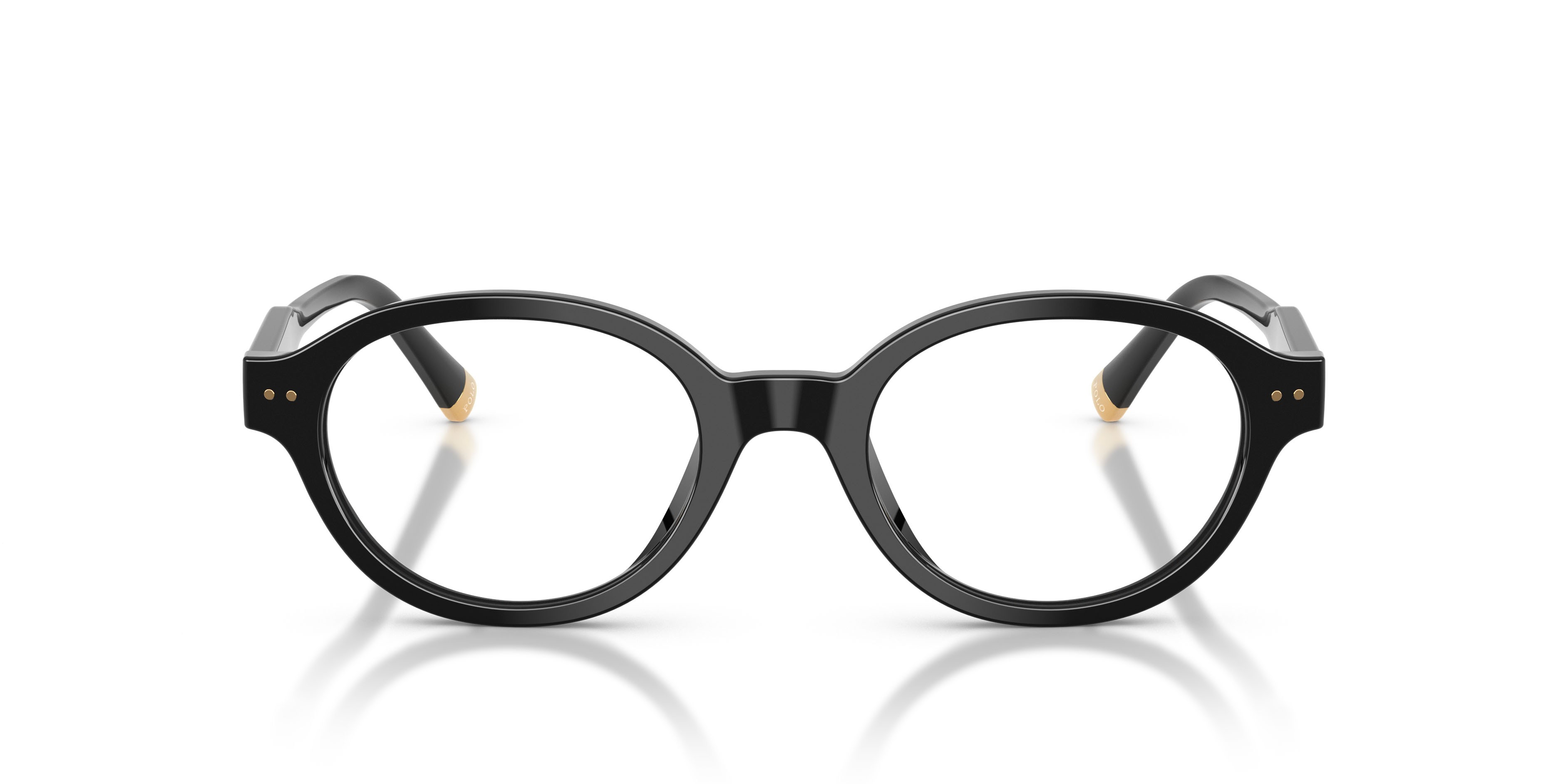 Eyeglasses Polo PH 2305U (5001) color nero lucido shape oval lenses lente demo
