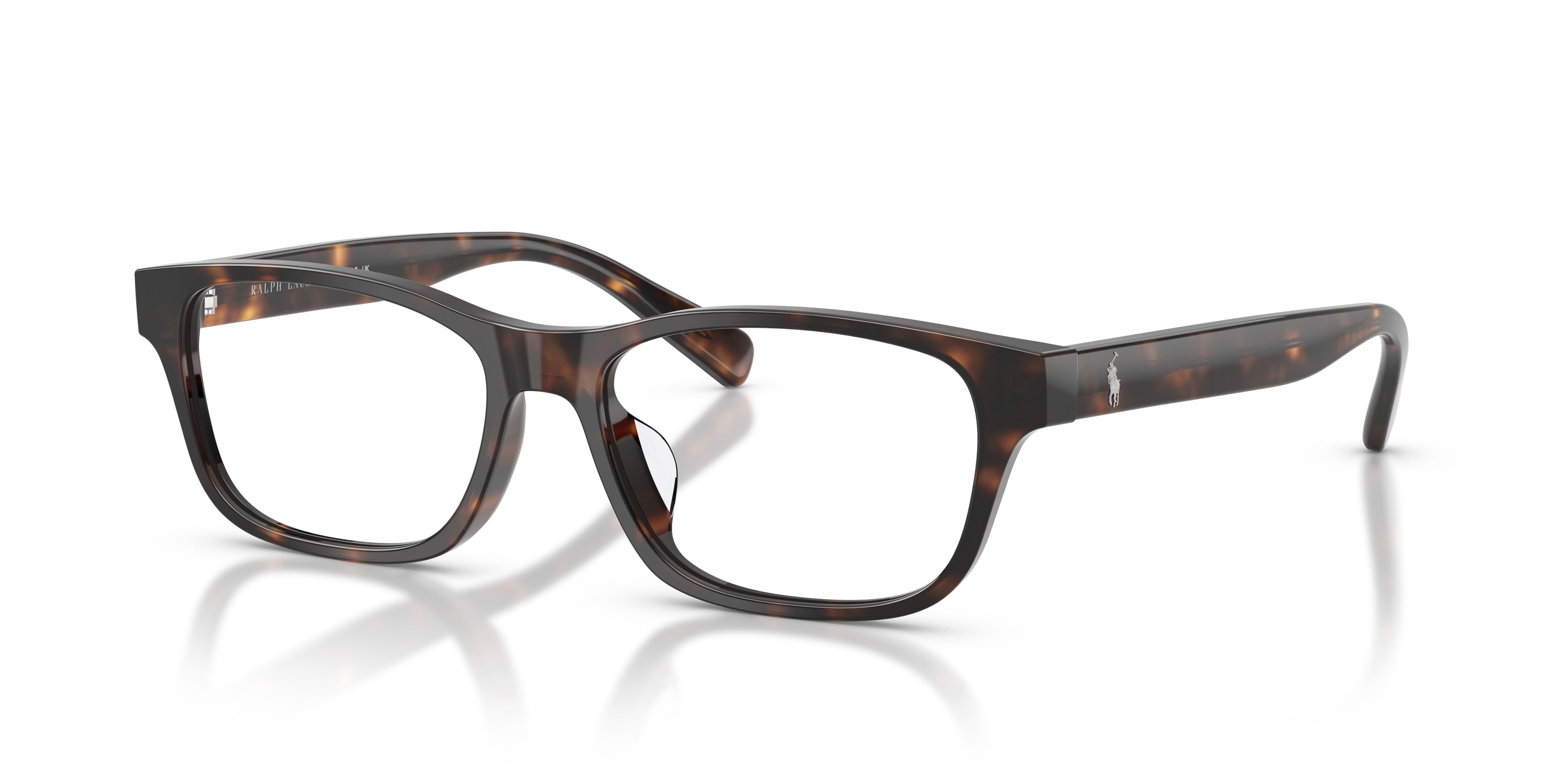 Eyeglasses Polo PH 2306D (5003) color havana scuro lucido shape square lenses lente demo