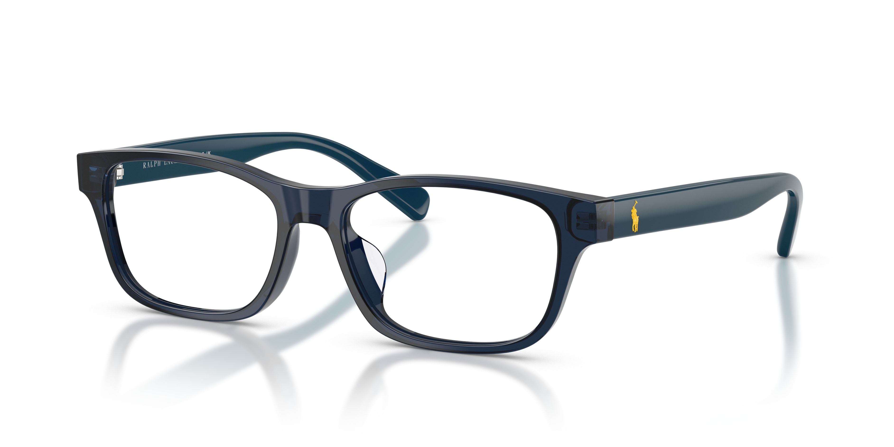 Occhiali da vista Polo PH 2306D (5465) colore blu navy brillante trasparente forma quadrato lenti lente demo