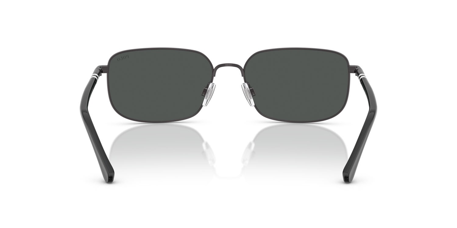 Sunglasses Polo PH 3159 (947987) color gunmetal scuro semi-brillante shape rectangle lenses grigio scuro
