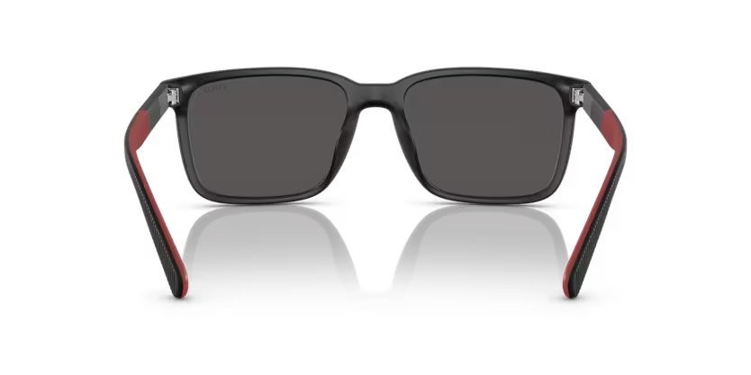 Occhiali da sole Polo PH 4189U (537587) colore nero opaco forma rettangolare lenti grigio scuro