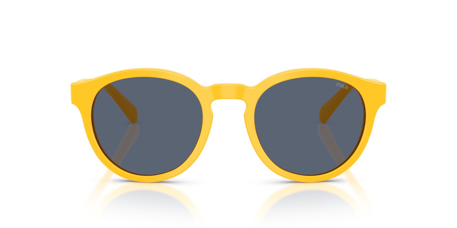 Occhiali da sole Polo PH 4192 (542087) colore giallo brillante forma rotondo lenti grigio/blu
