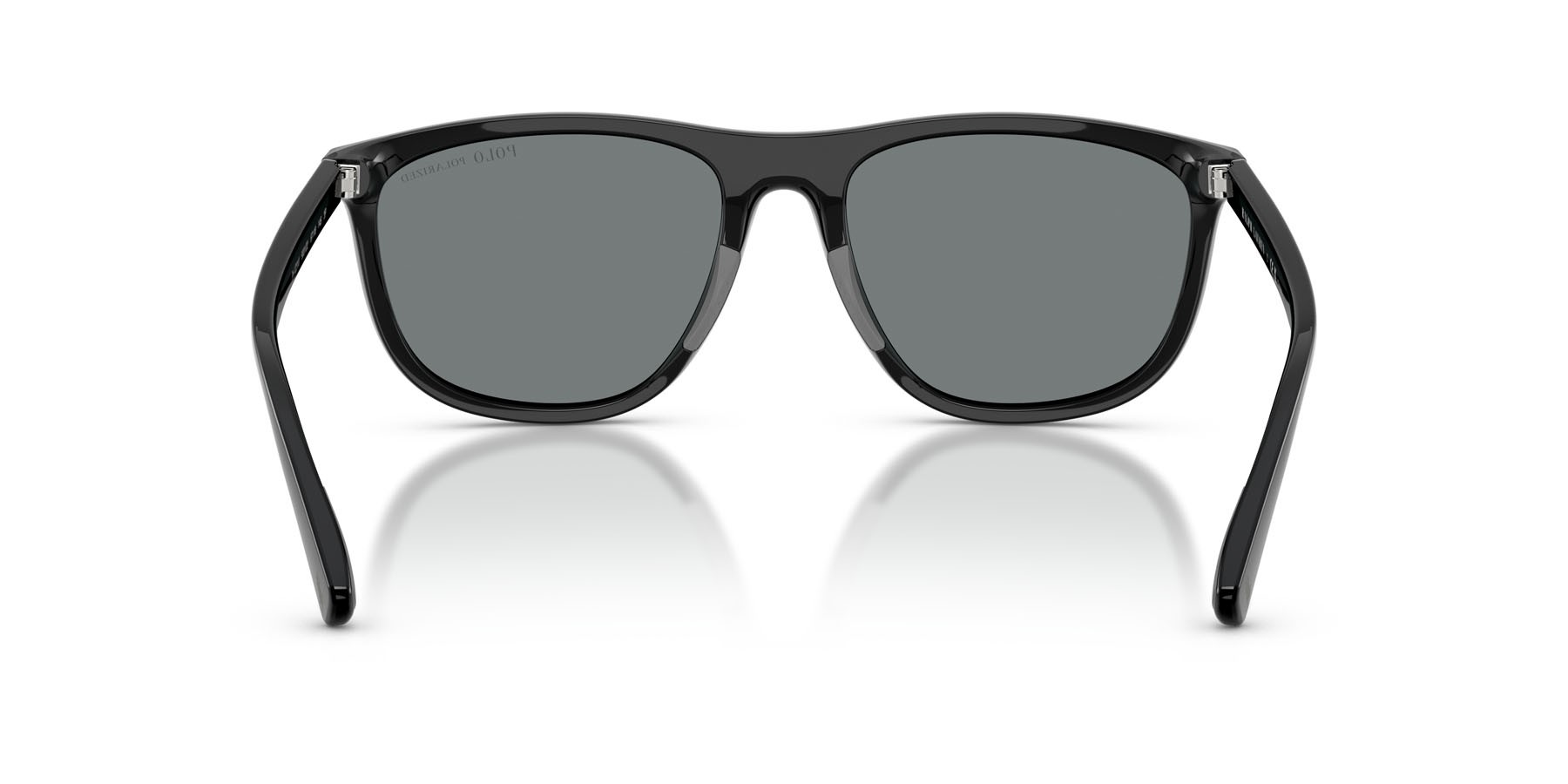 Occhiali da sole Polo PH 4231U (500122) colore nero lucido forma quadrato lenti grigio a specchio