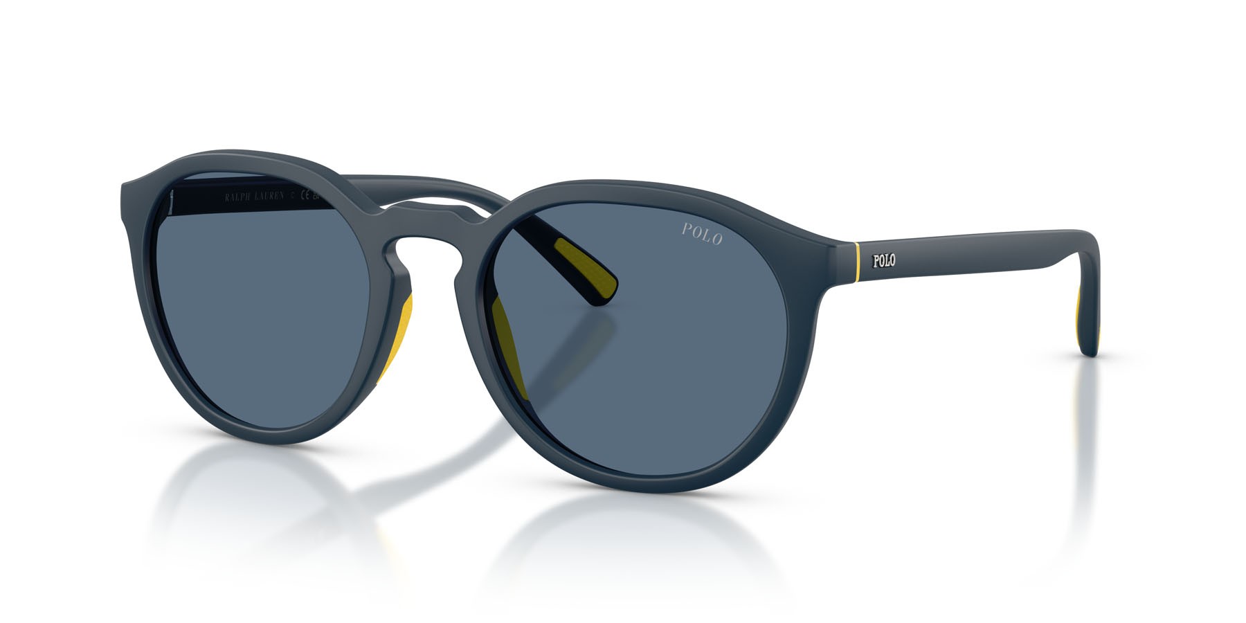 Occhiali da sole Polo PH 4232U (590480) colore blu navy opaco forma rotondo lenti blu scuro