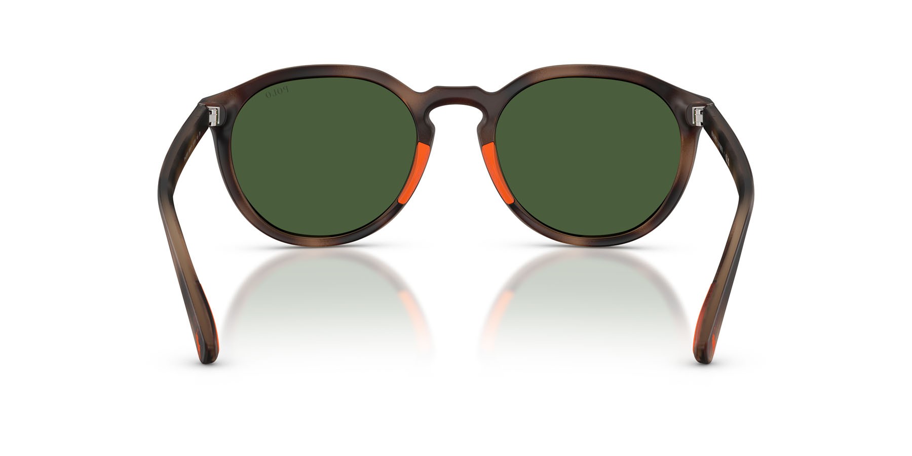 Occhiali da sole Polo PH 4232U (597471) colore havana scuro opaco forma rotondo lenti verde bottiglia