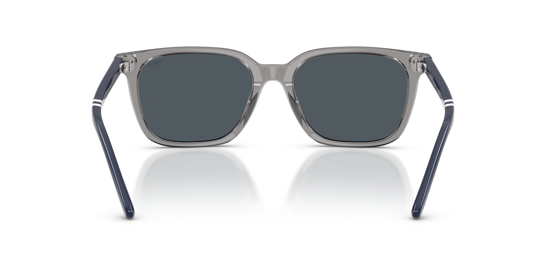 Occhiali da sole Polo PH 4235U (631887) colore grigio trasparente lucido forma quadrato lenti verde bottiglia
