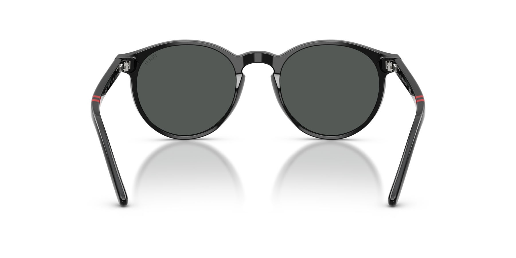 Occhiali da sole Polo PH 4236 (500187) colore nero lucido forma rotondo lenti grigio scuro