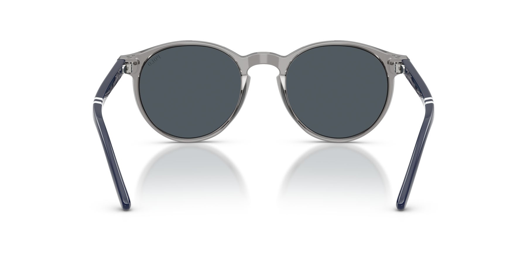 Occhiali da sole Polo PH 4236 (631887) colore grigio trasparente lucido forma rotondo lenti grigio scuro