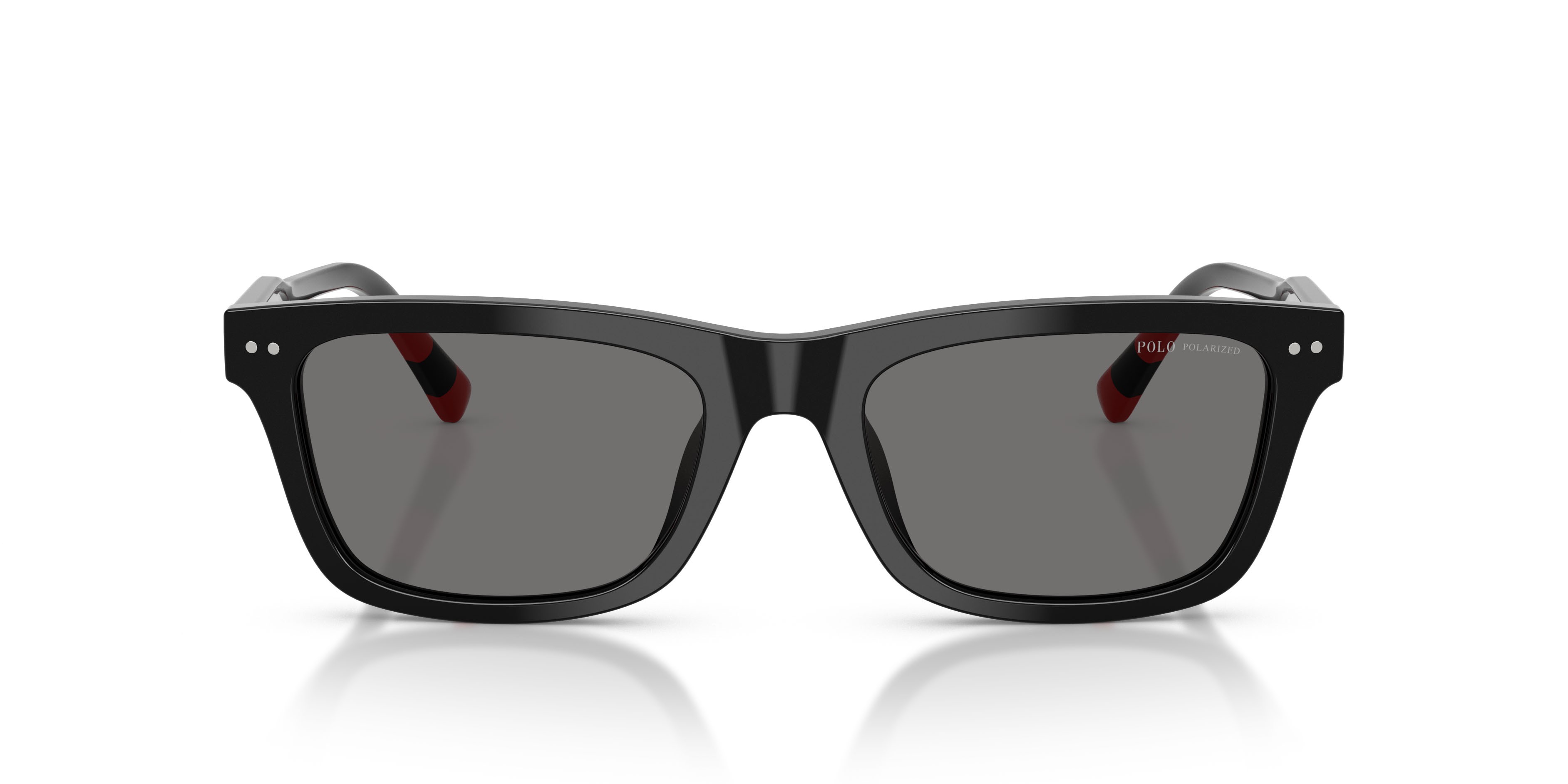 Occhiali da sole Polo PH 4240U (500181) colore nero lucido forma quadrato lenti polar grigio scuro