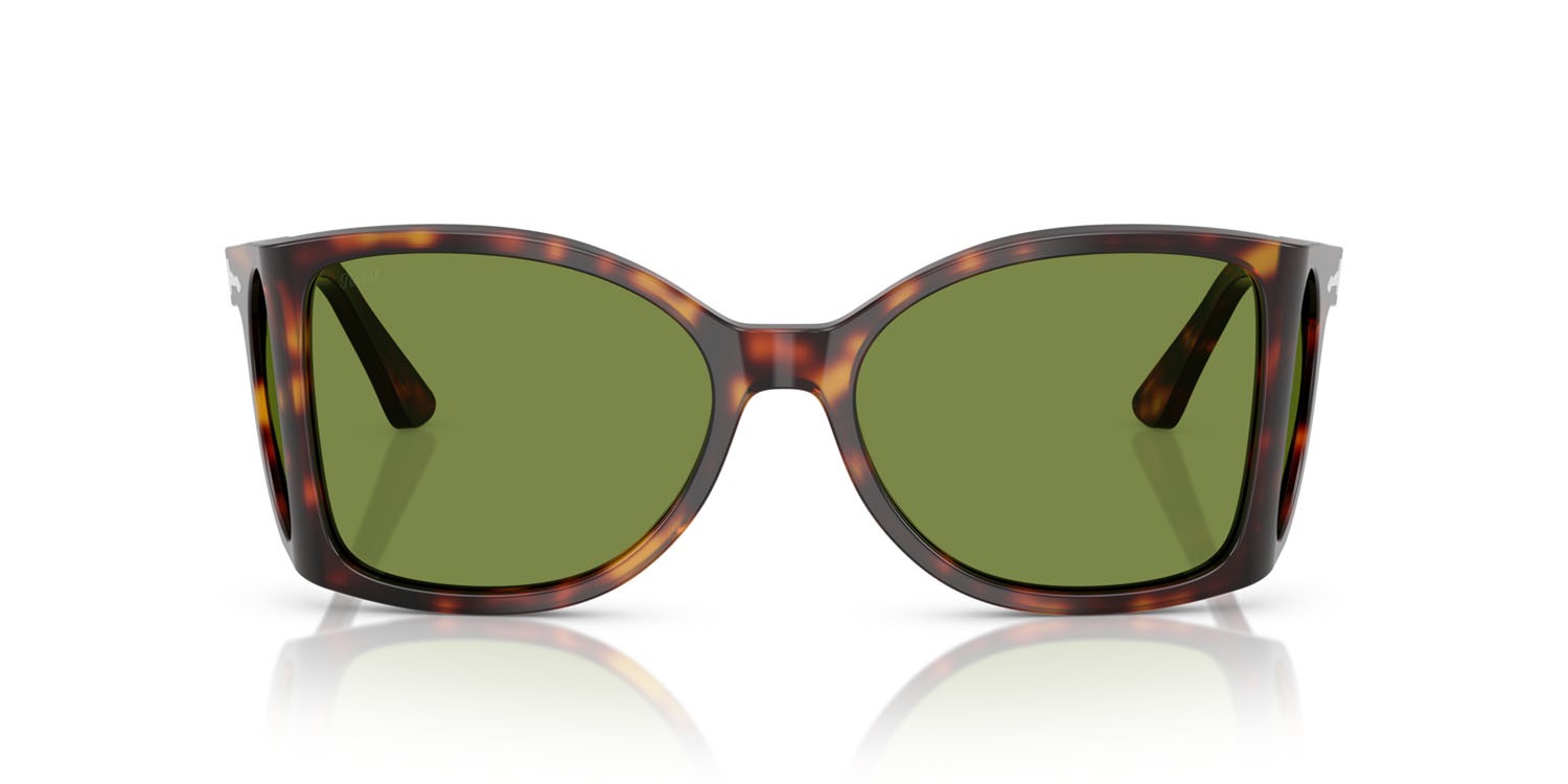Sunglasses Persol PO 0005 (24/4E) color havana shape square lenses verde