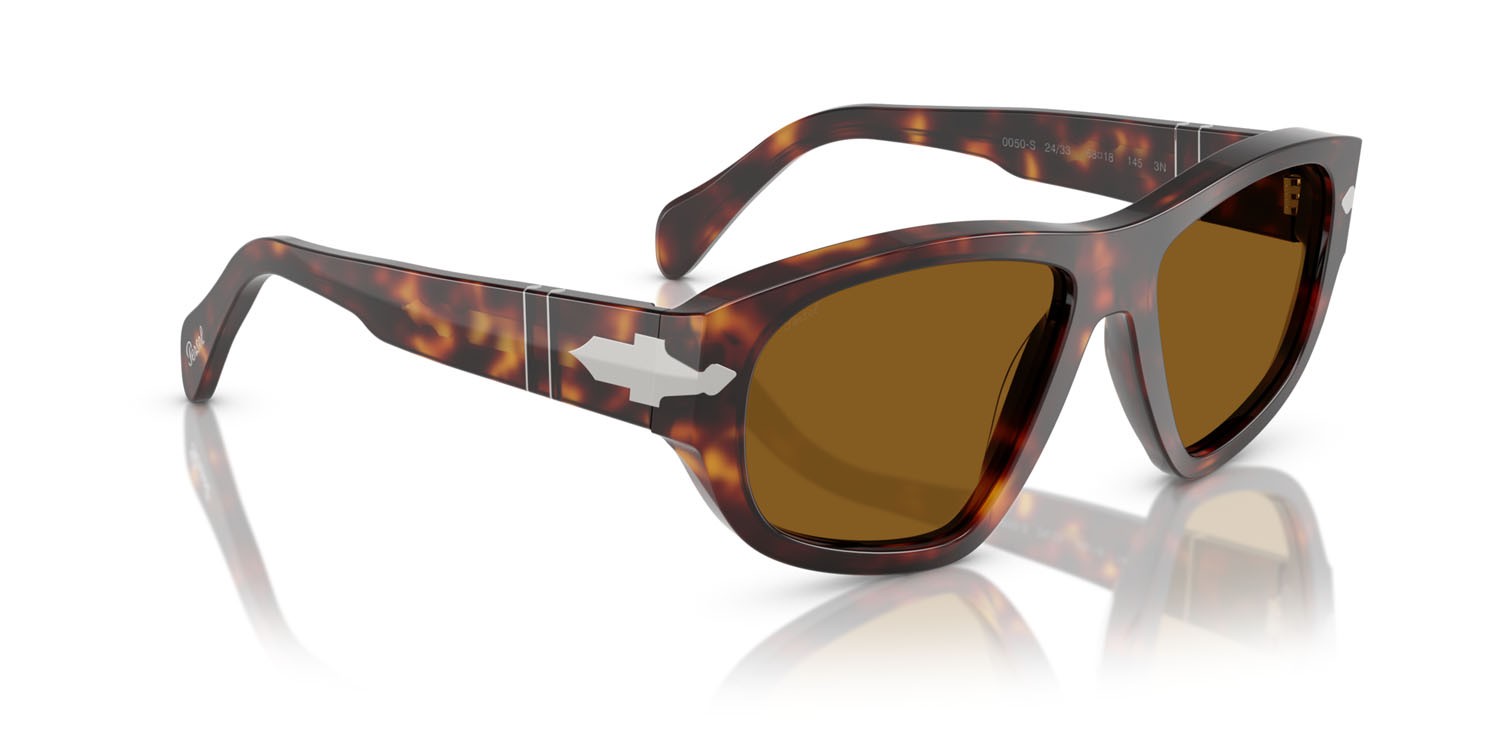 Occhiali da sole Persol PO 0050S (24/33) colore havana forma irregolare lenti marrone