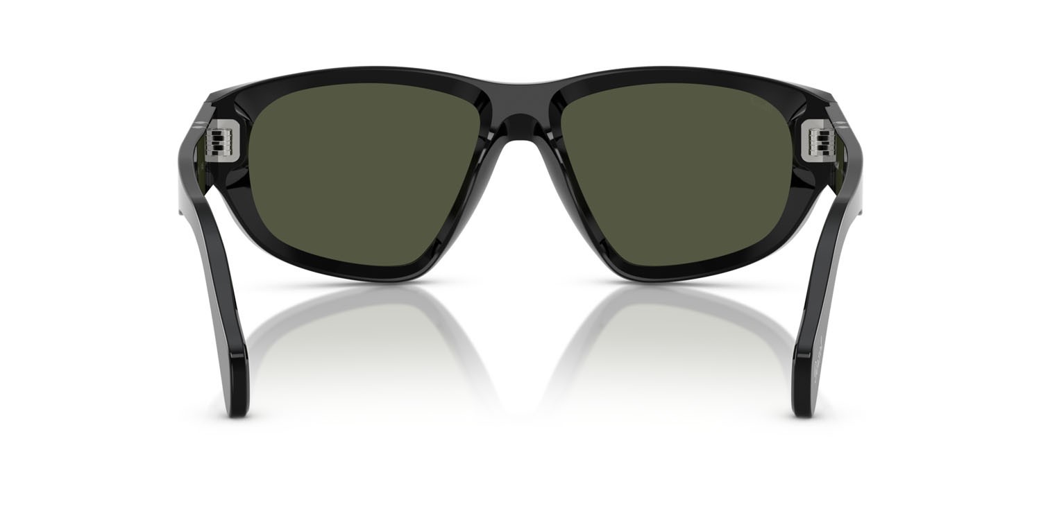 Occhiali da sole Persol PO 0050S (95/31) colore nero forma irregolare lenti verde
