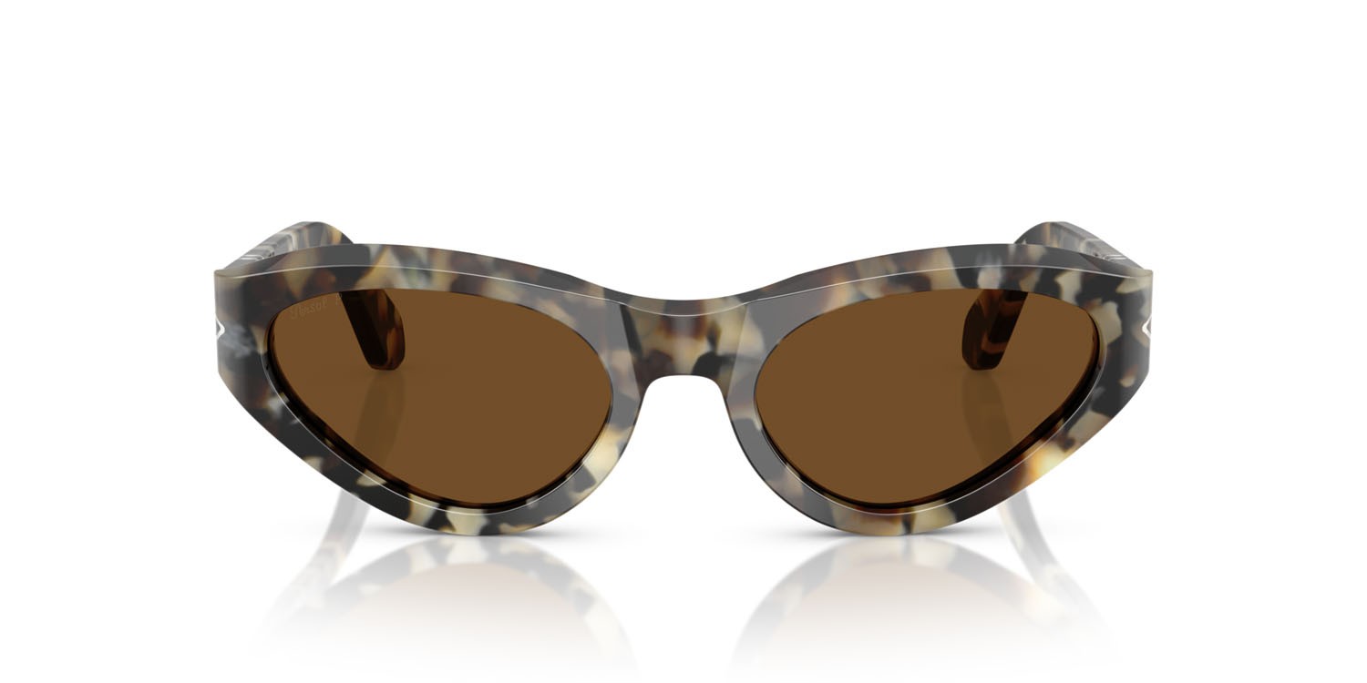 Occhiali da sole Persol PO 0052S (107157) colore tartarugato marrone forma farfalla lenti polarizzata marrone