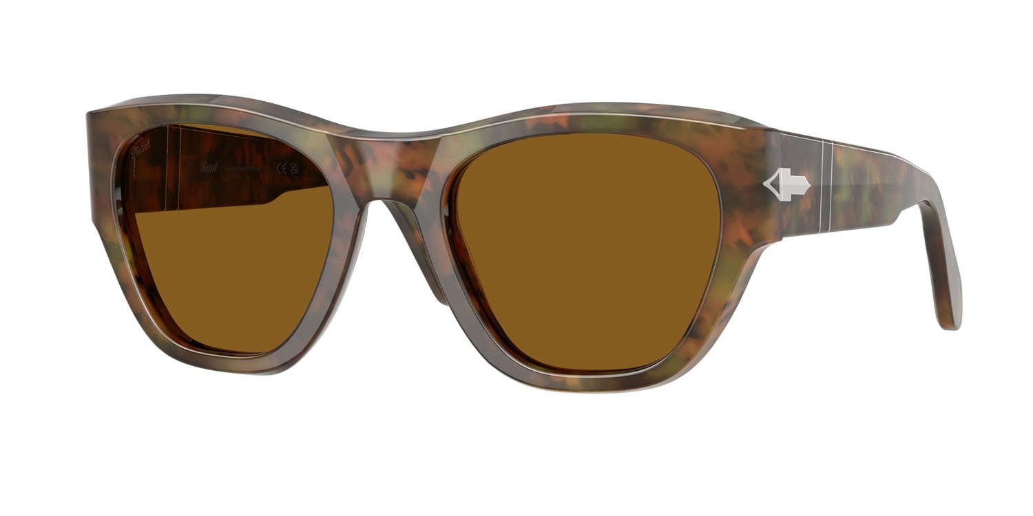 Occhiali da sole Persol PO 0054S (108/33) colore caffe forma quadrato lenti marrone