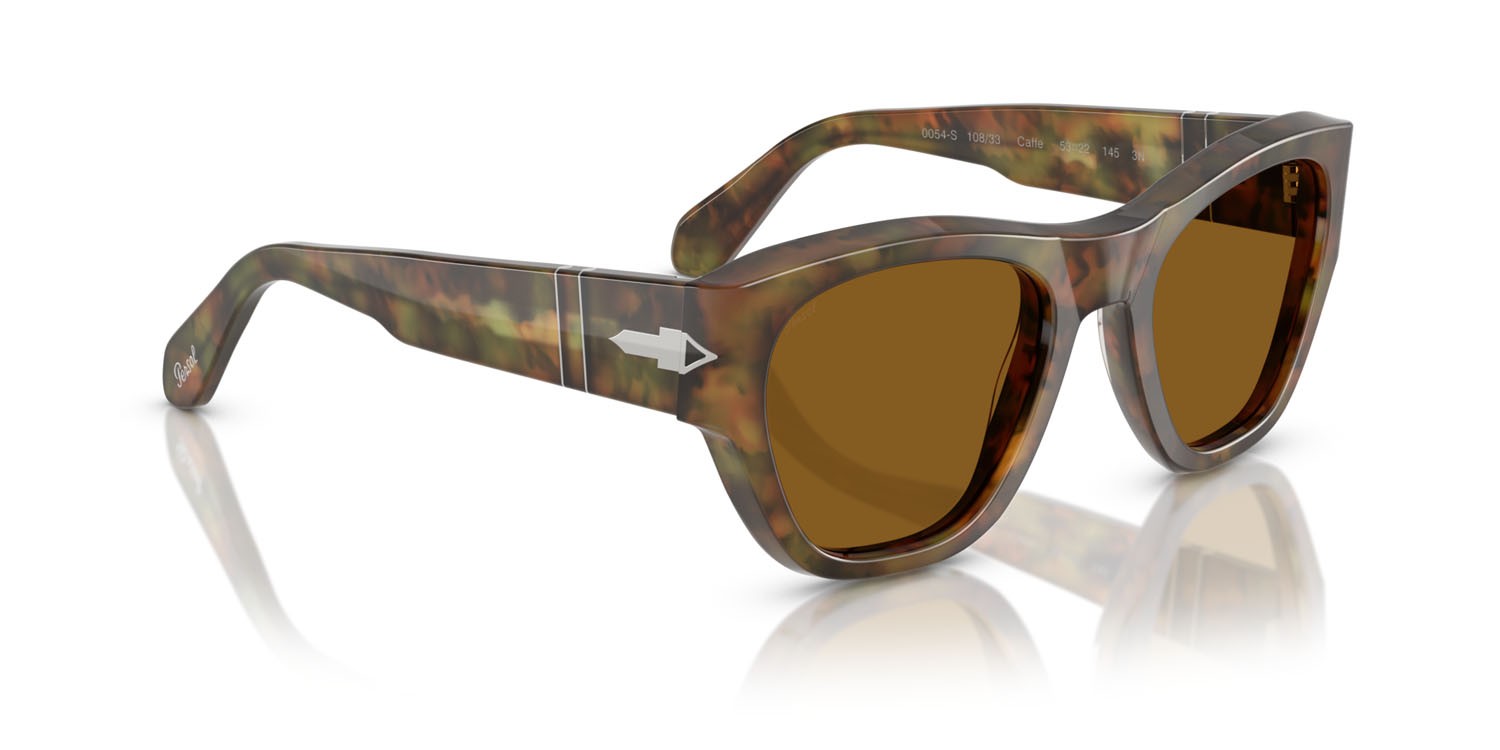 Occhiali da sole Persol PO 0054S (108/33) colore caffe forma quadrato lenti marrone