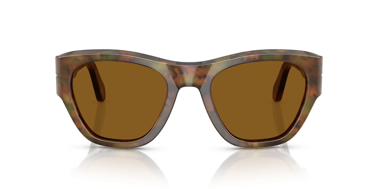 Occhiali da sole Persol PO 0054S (108/33) colore caffe forma quadrato lenti marrone