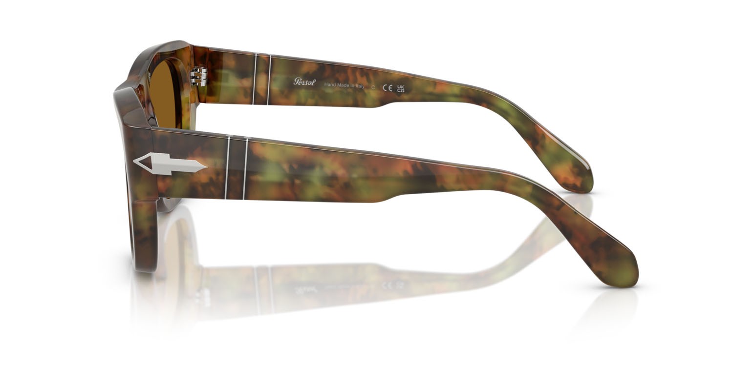 Occhiali da sole Persol PO 0054S (108/33) colore caffe forma quadrato lenti marrone