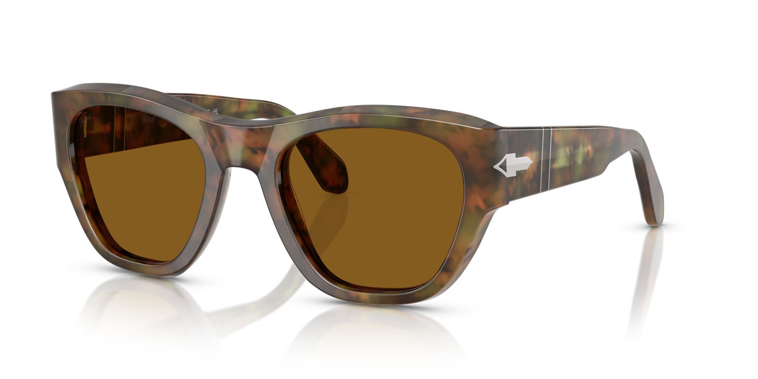 Occhiali da sole Persol PO 0054S (108/33) colore caffe forma quadrato lenti marrone