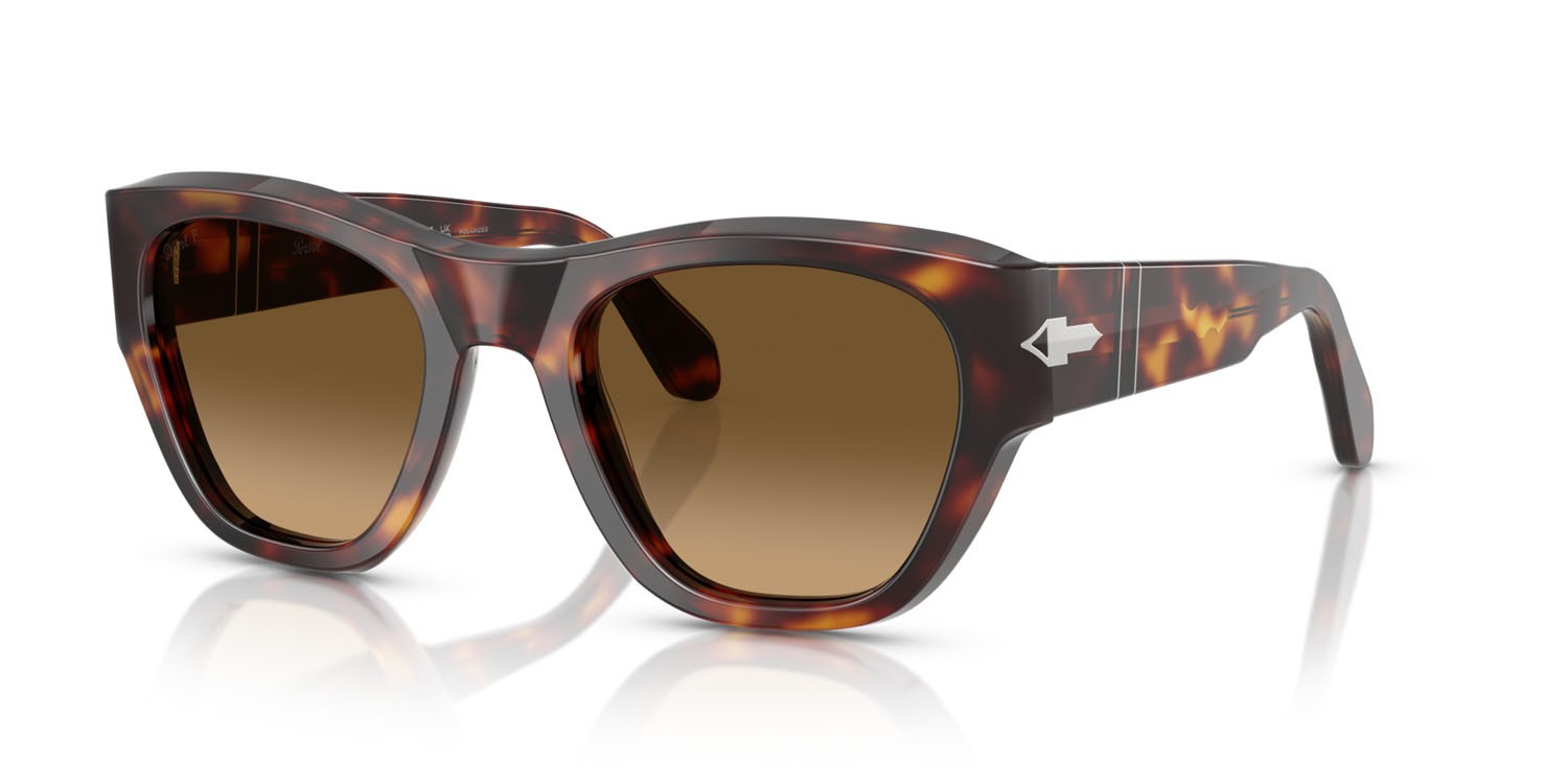 Sunglasses Persol PO 0054S (24/M2) color havana shape square lenses polarizzata marrone sfumato marrone