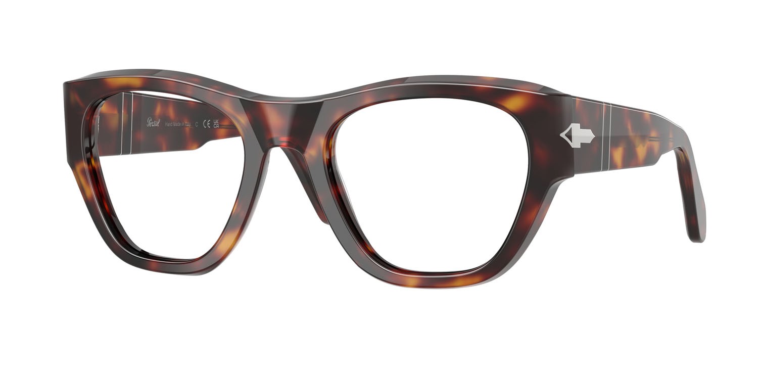 Occhiali da vista Persol PO 0054V (24) colore havana forma quadrato lenti lente demo