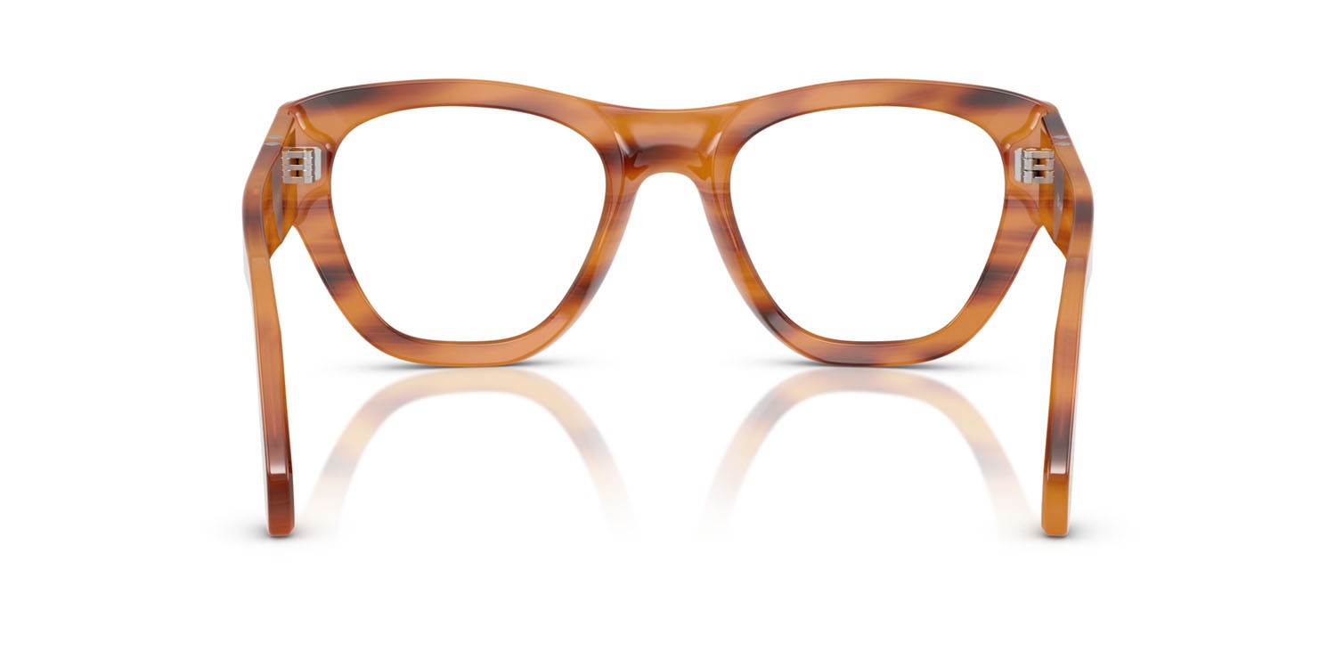 Eyeglasses Persol PO 0054V (960) color striato marrone shape square lenses lente demo