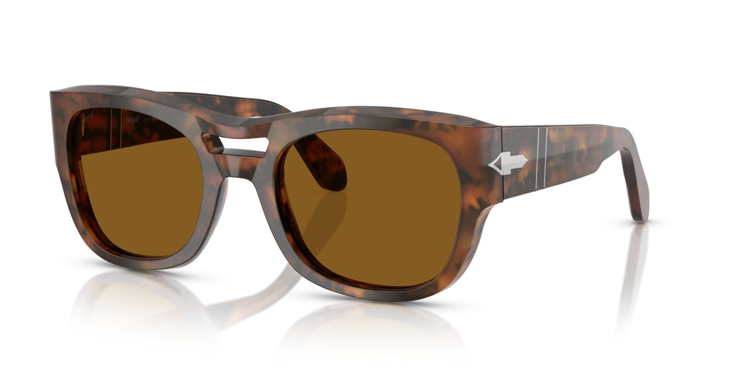 Occhiali da sole Persol PO 0064S (108/33) colore caffe forma quadrato lenti marrone