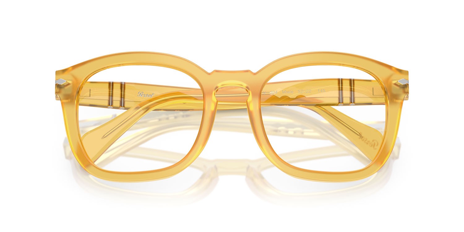 Eyeglasses Persol PO 0082V (204) color miele shape square lenses lente demo