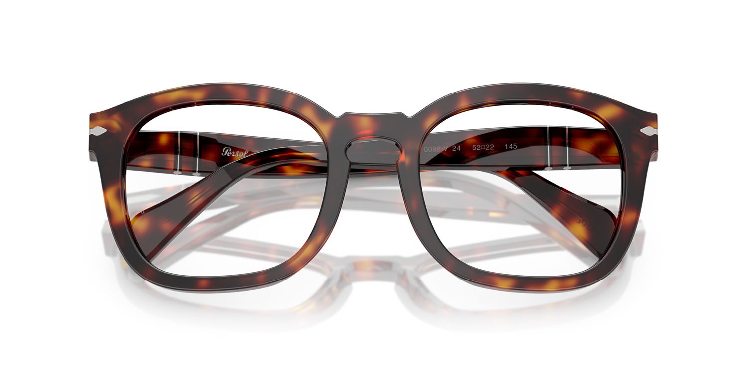 Eyeglasses Persol PO 0082V (24) color havana shape square lenses lente demo