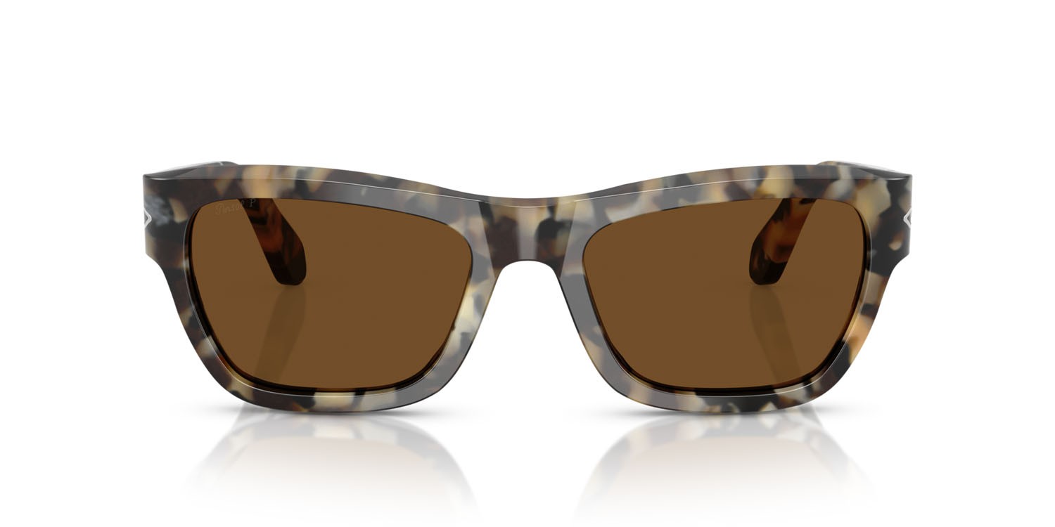 Occhiali da sole Persol PO 0091S (107157) colore tartarugato marrone forma farfalla lenti polarizzata marrone
