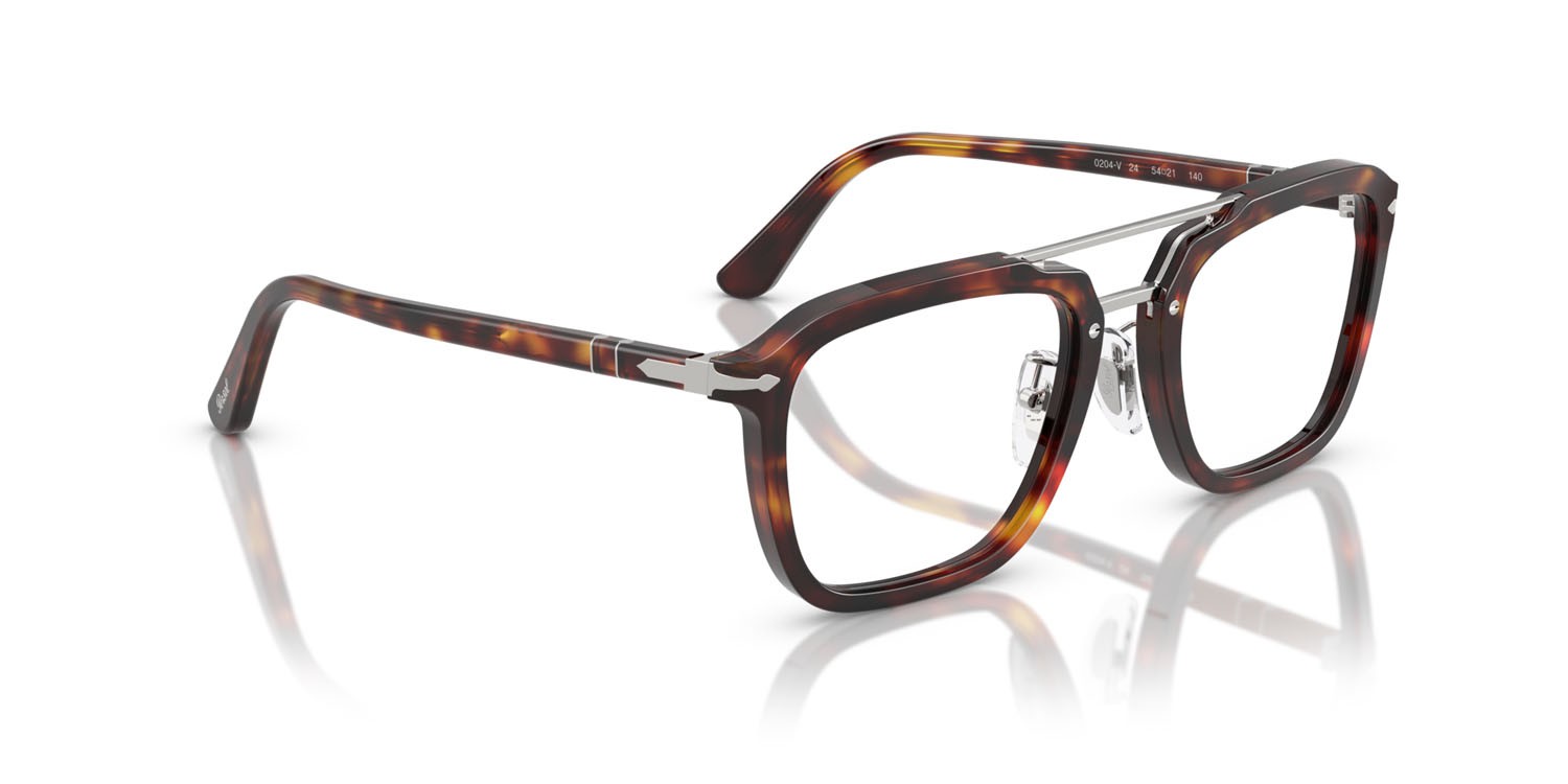 Occhiali da vista Persol Senna Series PO 0204V (24) colore havana forma quadrato lenti lente demo