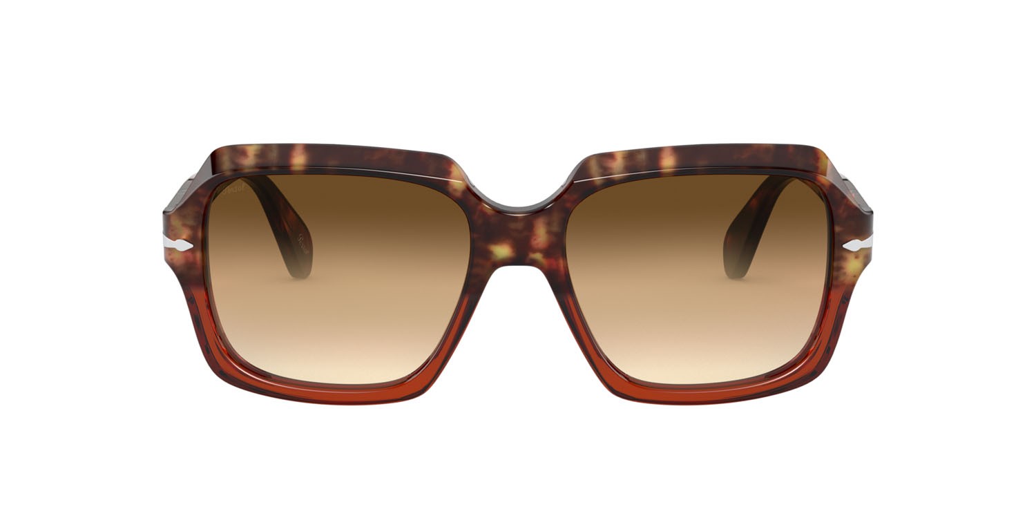 Sonnenbrillen Persol PO 0581S (112151) farbe tartarugato marrone-bordeaux transparente form quadratisch gläser marrone sfumato