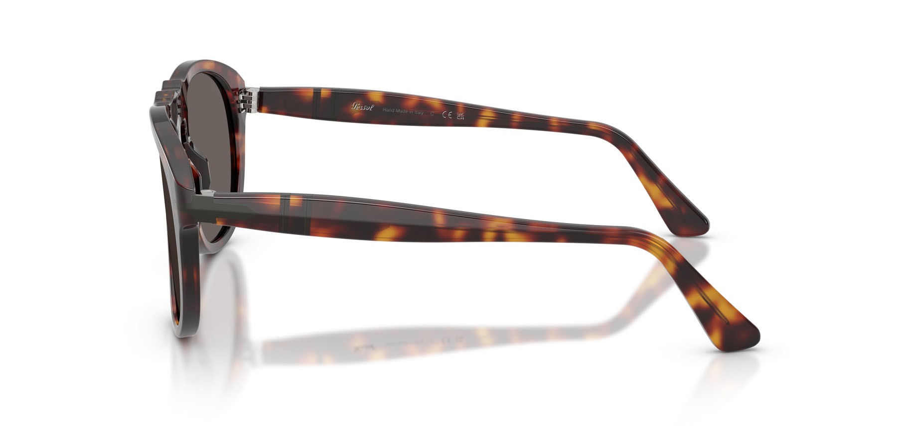 Sunglasses Persol PO 0649NE (24/B1) color havana shape aviator lenses grigio scuro