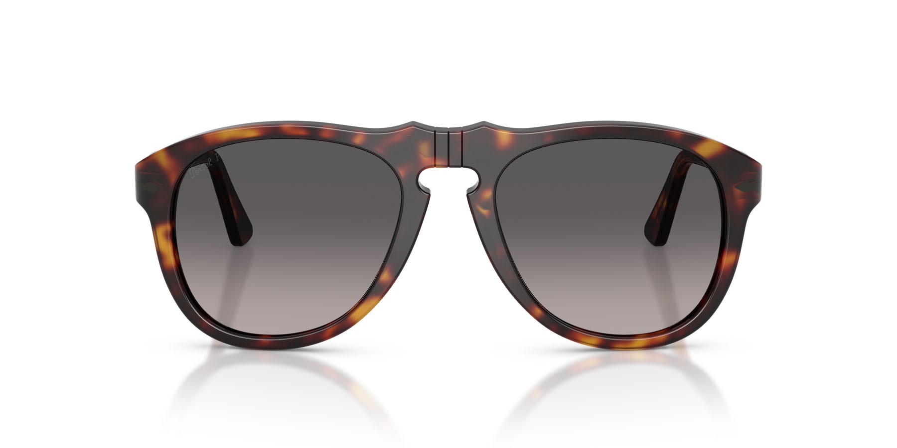 Occhiali da sole Persol PO 0649NE (24/M3) colore havana forma aviator lenti polarized grigia sfumata