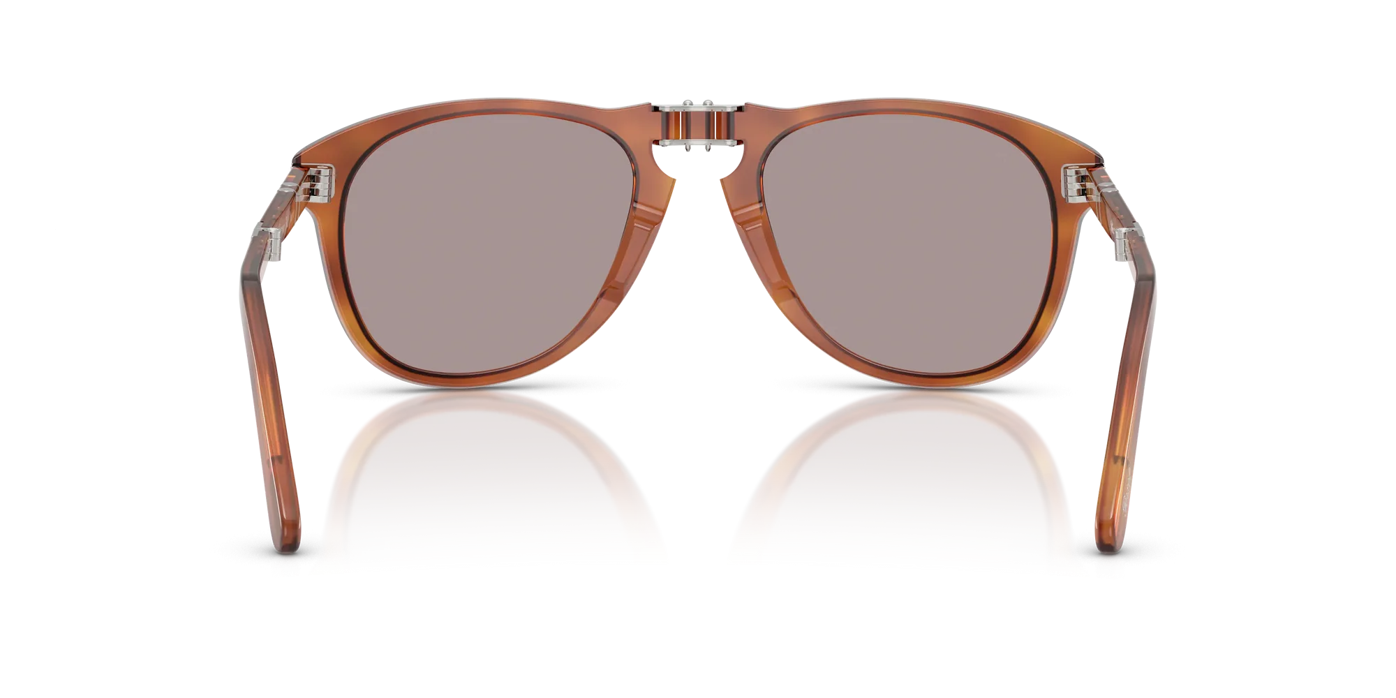 Occhiali da sole Persol Steve McQueen PO 0714SM (96/53) colore terra di siena lenti violet