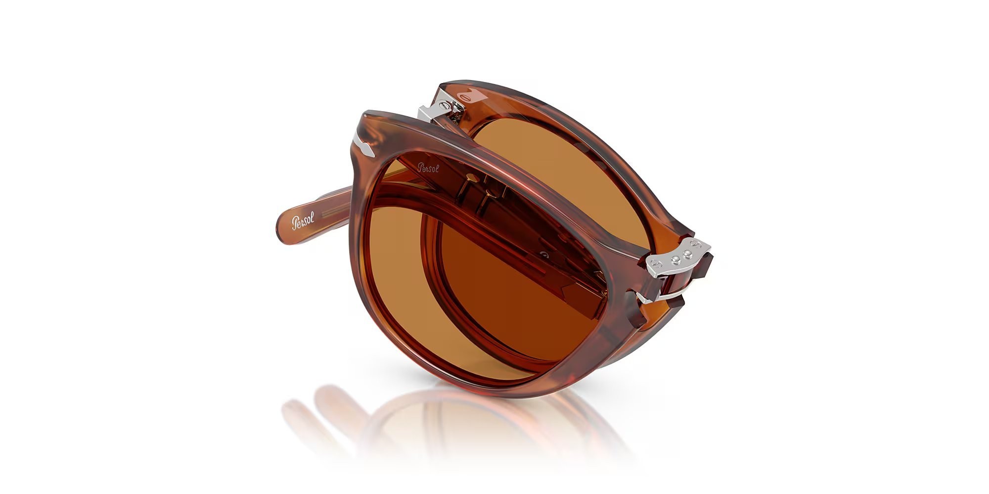 Occhiali da sole Persol Steve McQueen PO 0714SM (96/73) colore terra di siena lenti marrone chiaro