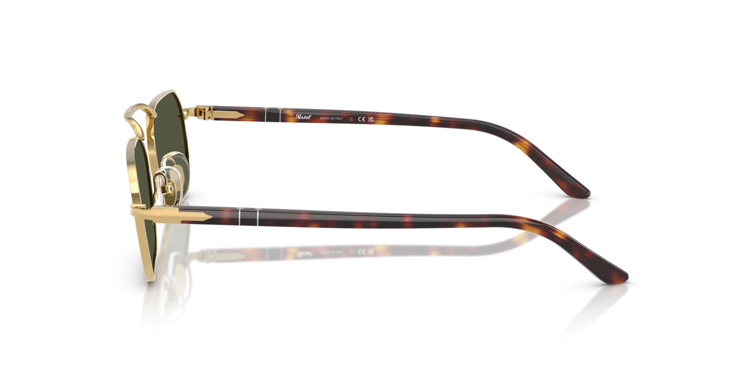 Sunglasses Persol PO 1020S (515/31) color oro shape rectangle lenses verde