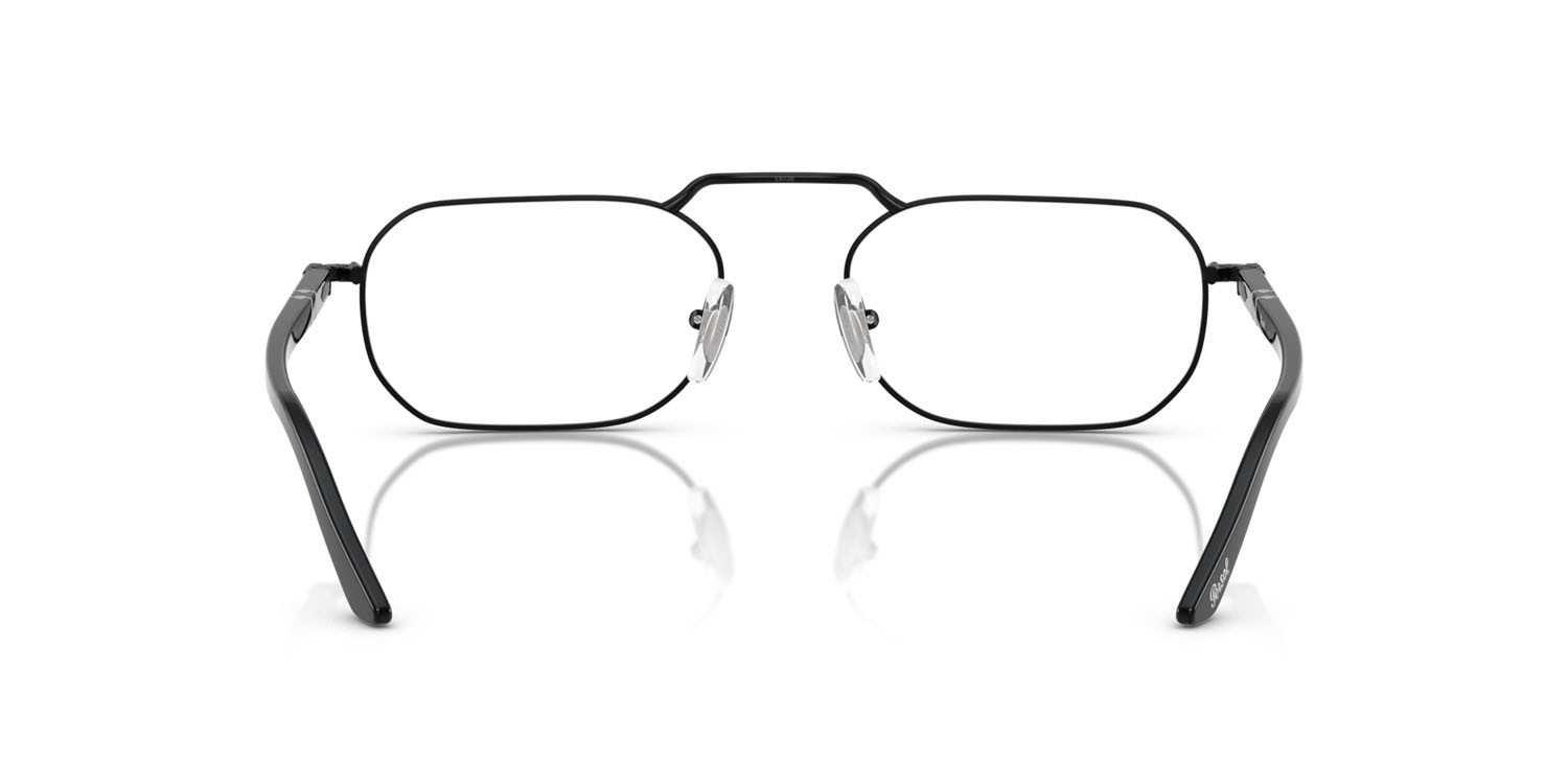 Eyeglasses Persol PO 1020V (1078) color nero semi-lucido shape rectangle lenses lente demo