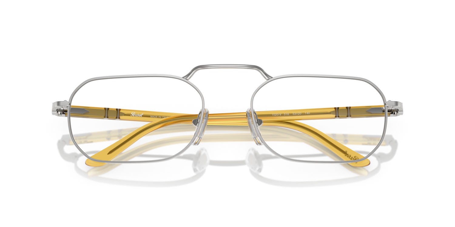 Eyeglasses Persol PO 1020V (518) color argento shape rectangle lenses lente demo