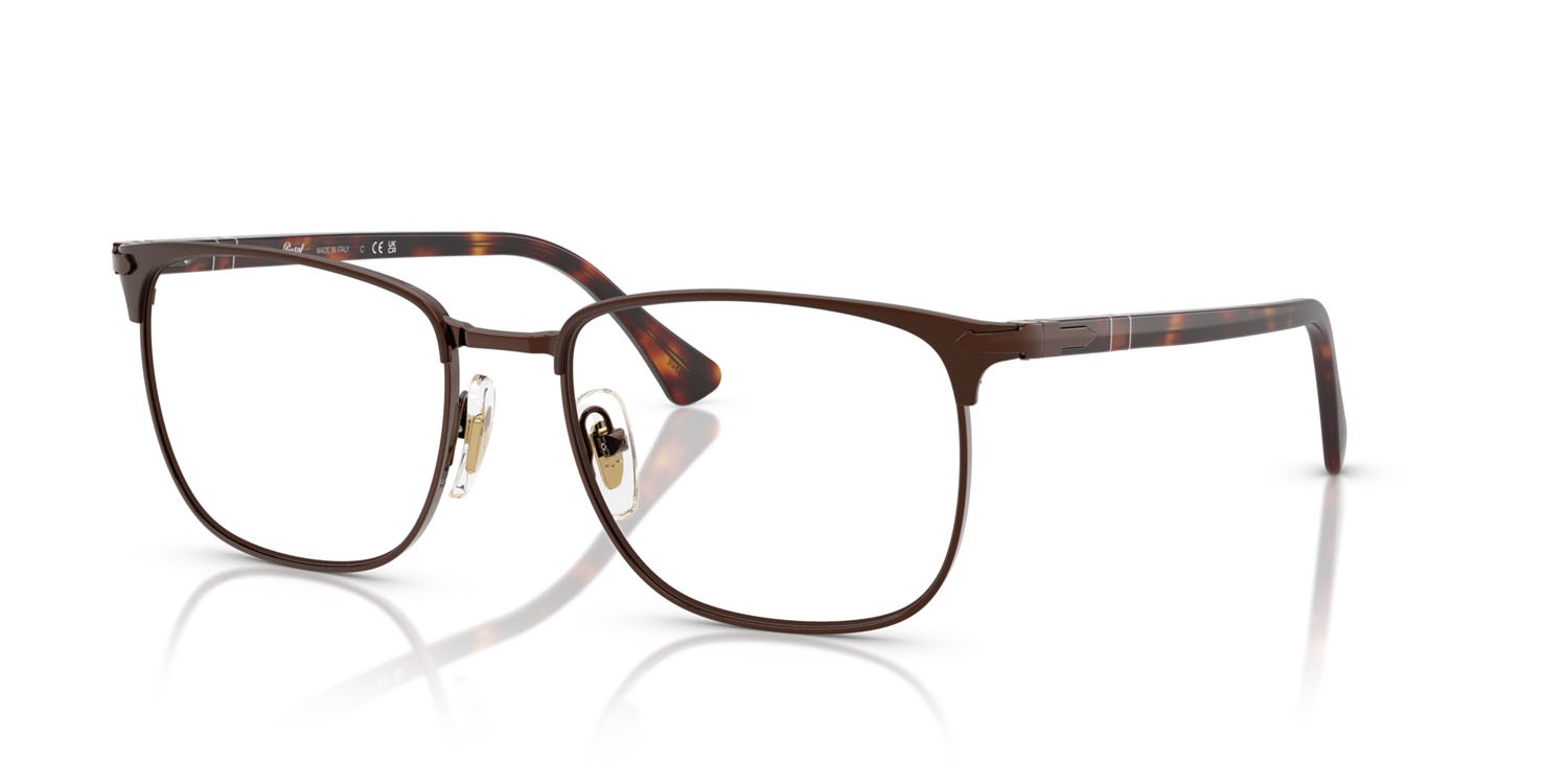 Eyeglasses Persol PO 1021V (1124) color marrone shape square lenses lente demo