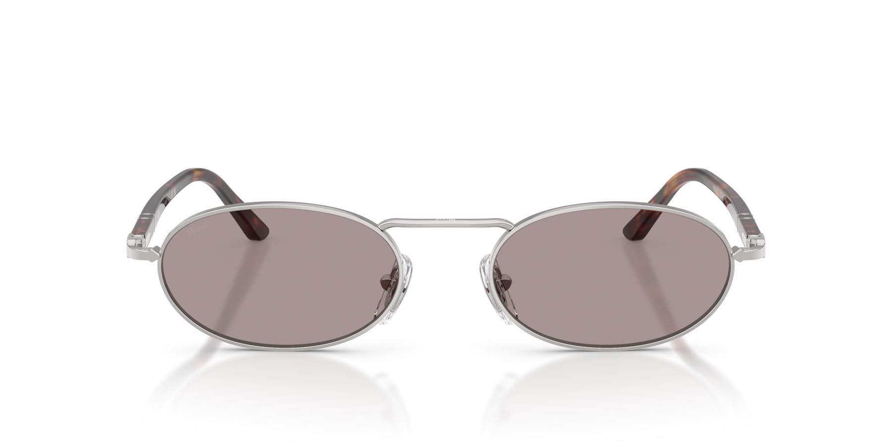 Occhiali da sole Persol PO 1023S (102153) colore argento forma rettangolare lenti viola