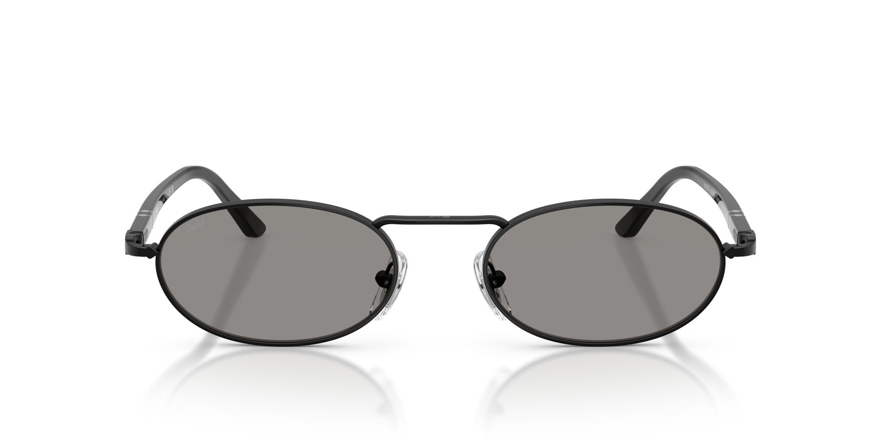 Occhiali da sole Persol PO 1023S (1078R5) colore nero forma rettangolare lenti grigio