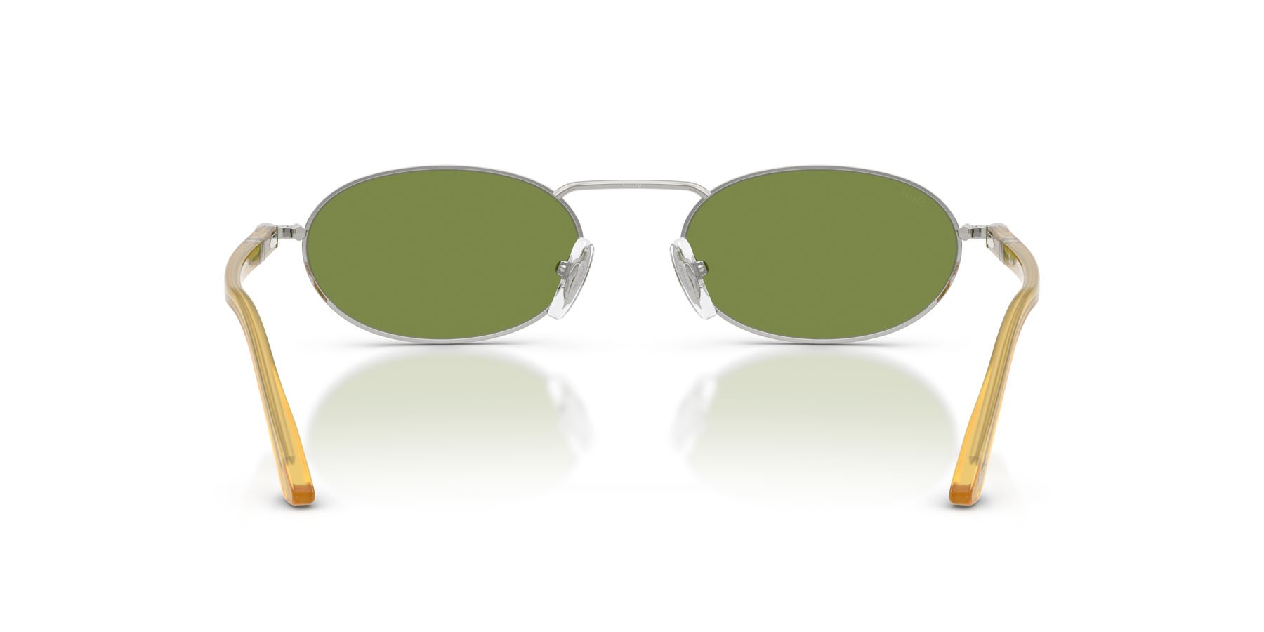 Sunglasses Persol PO 1023S (518/4E) color argento shape rectangle lenses verde