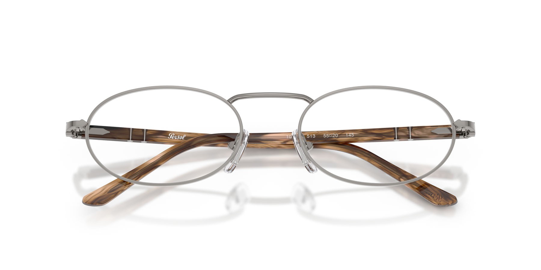 Eyeglasses Persol PO 1023V (513) color gunmetal shape oval lenses lente demo
