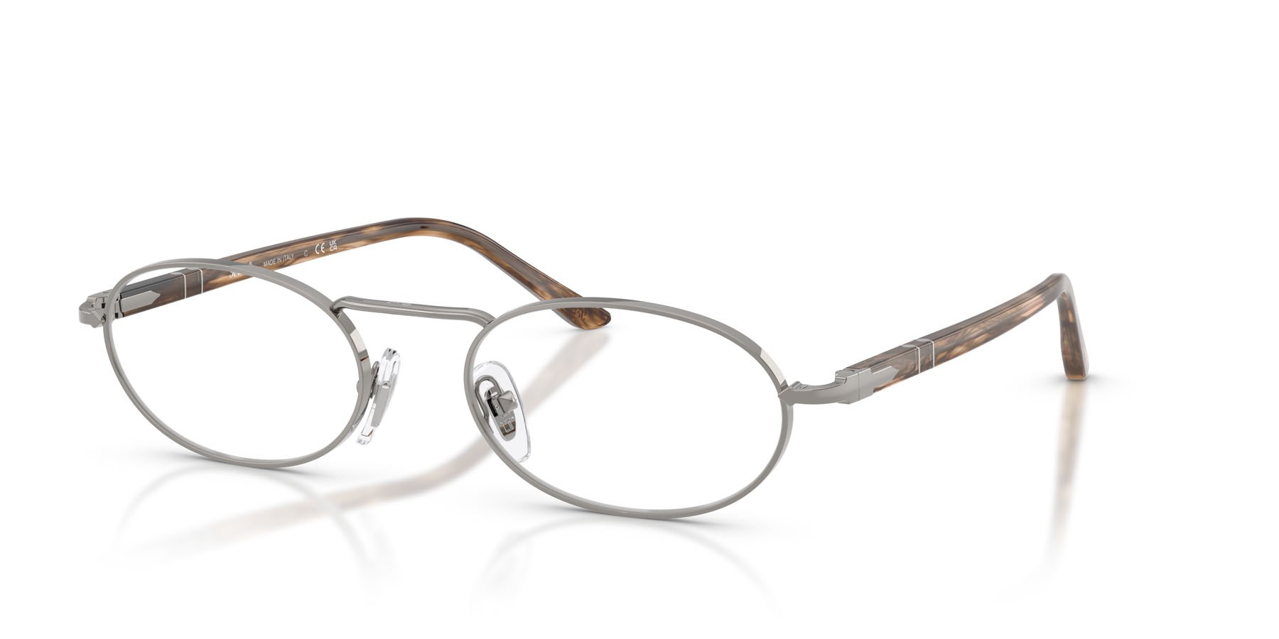 Eyeglasses Persol PO 1023V (513) color gunmetal shape oval lenses lente demo