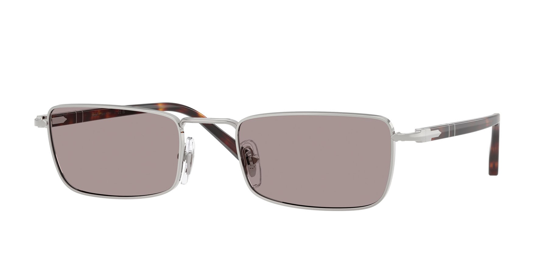 Sunglasses Persol PO 1025S (102153) color argento shape rectangle lenses viola