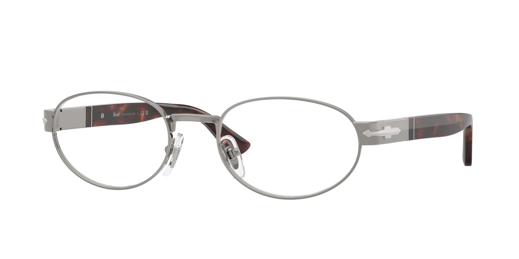 Eyeglasses Persol PO 1026V (513) color gunmetal shape oval lenses lente demo