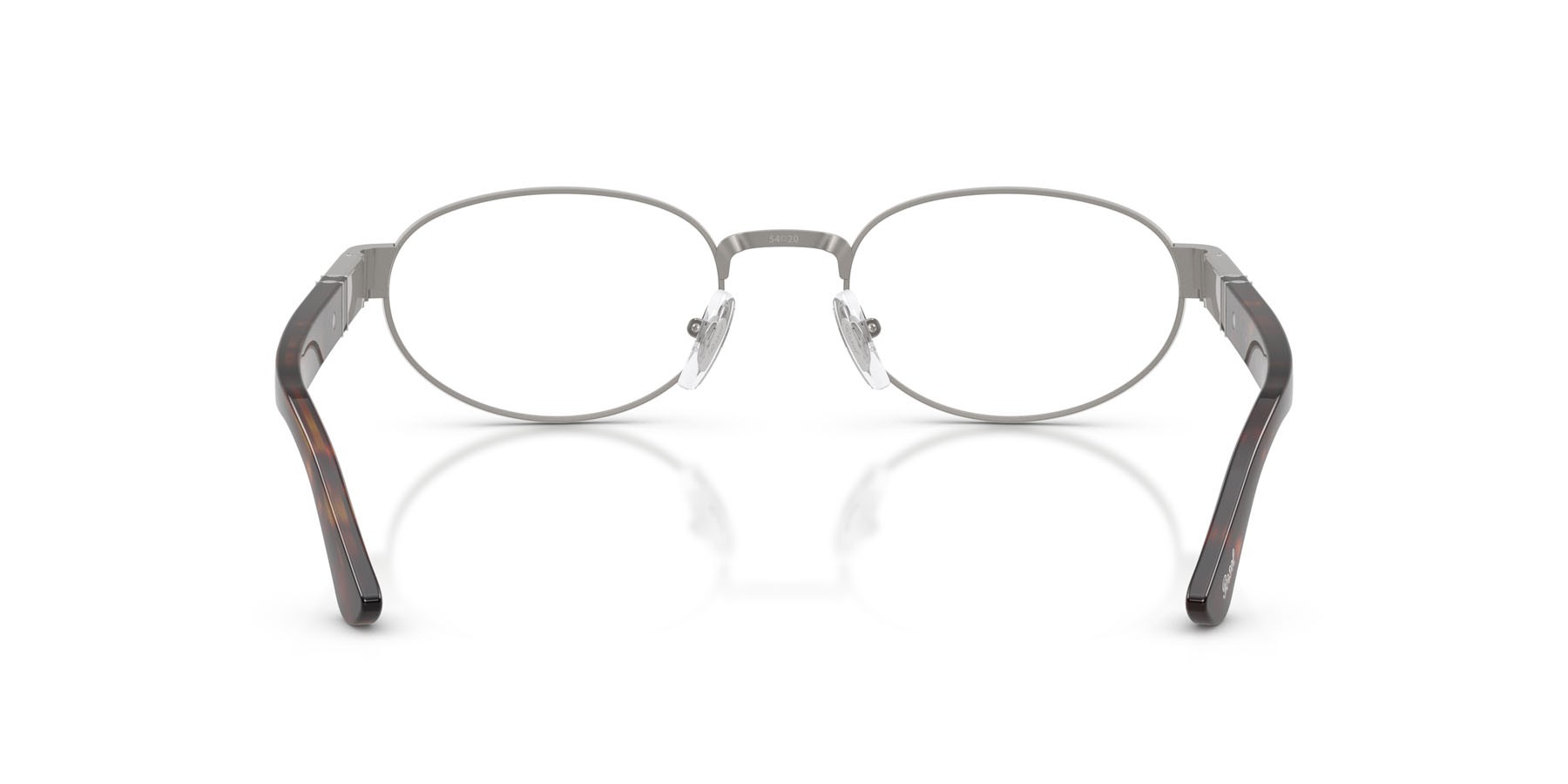 Eyeglasses Persol PO 1026V (513) color gunmetal shape oval lenses lente demo