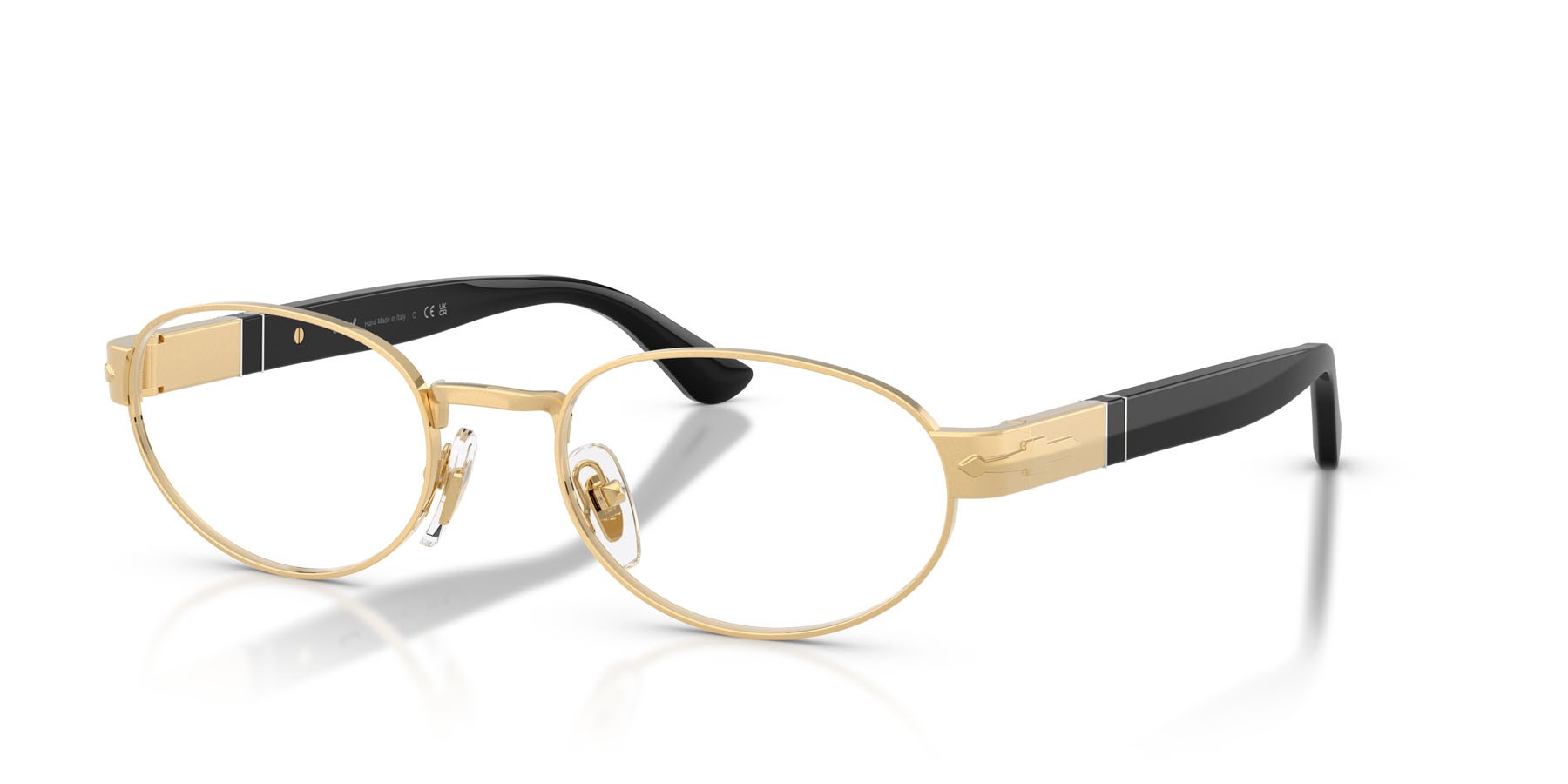 Occhiali da vista Persol PO 1026V (515) colore oro forma ovale lenti lente demo
